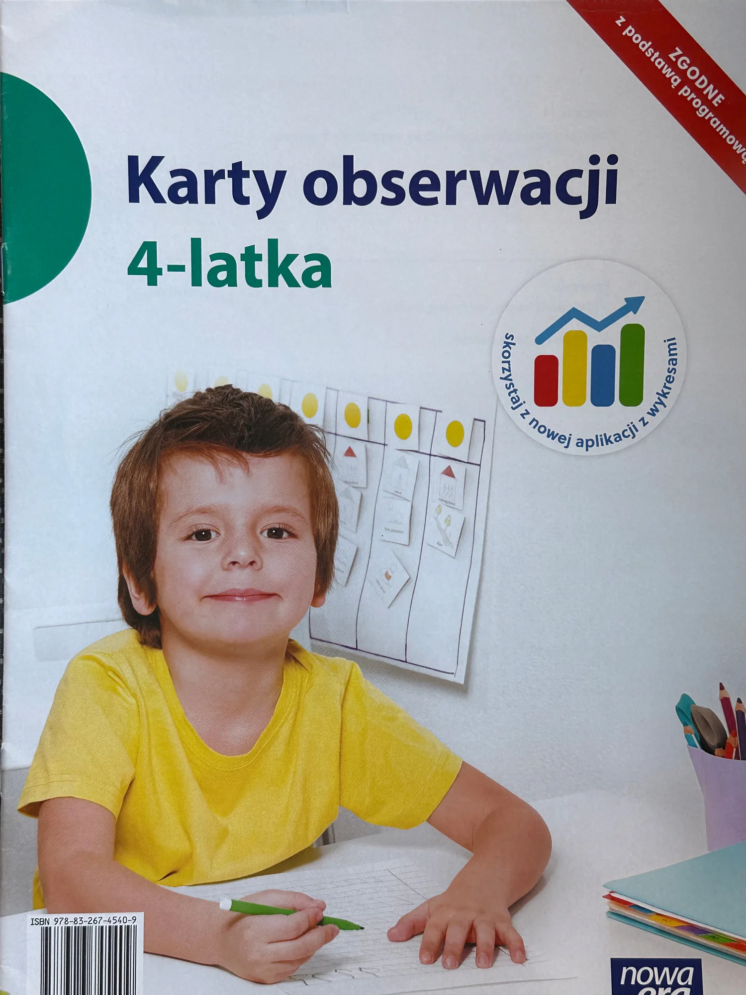 Okładka: Karty obserwacji pracy diagnoza czterolatka 4 LATA NOWA ERA