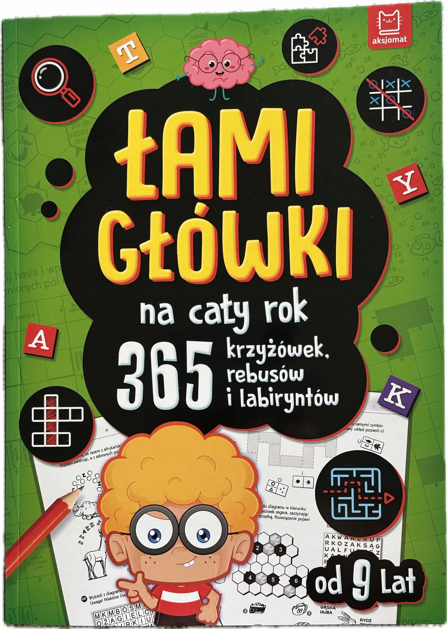 Okładka: klasa 3 4 karty pracy zadania edukacyjne od 9 lat łamigłówki krzyżówki