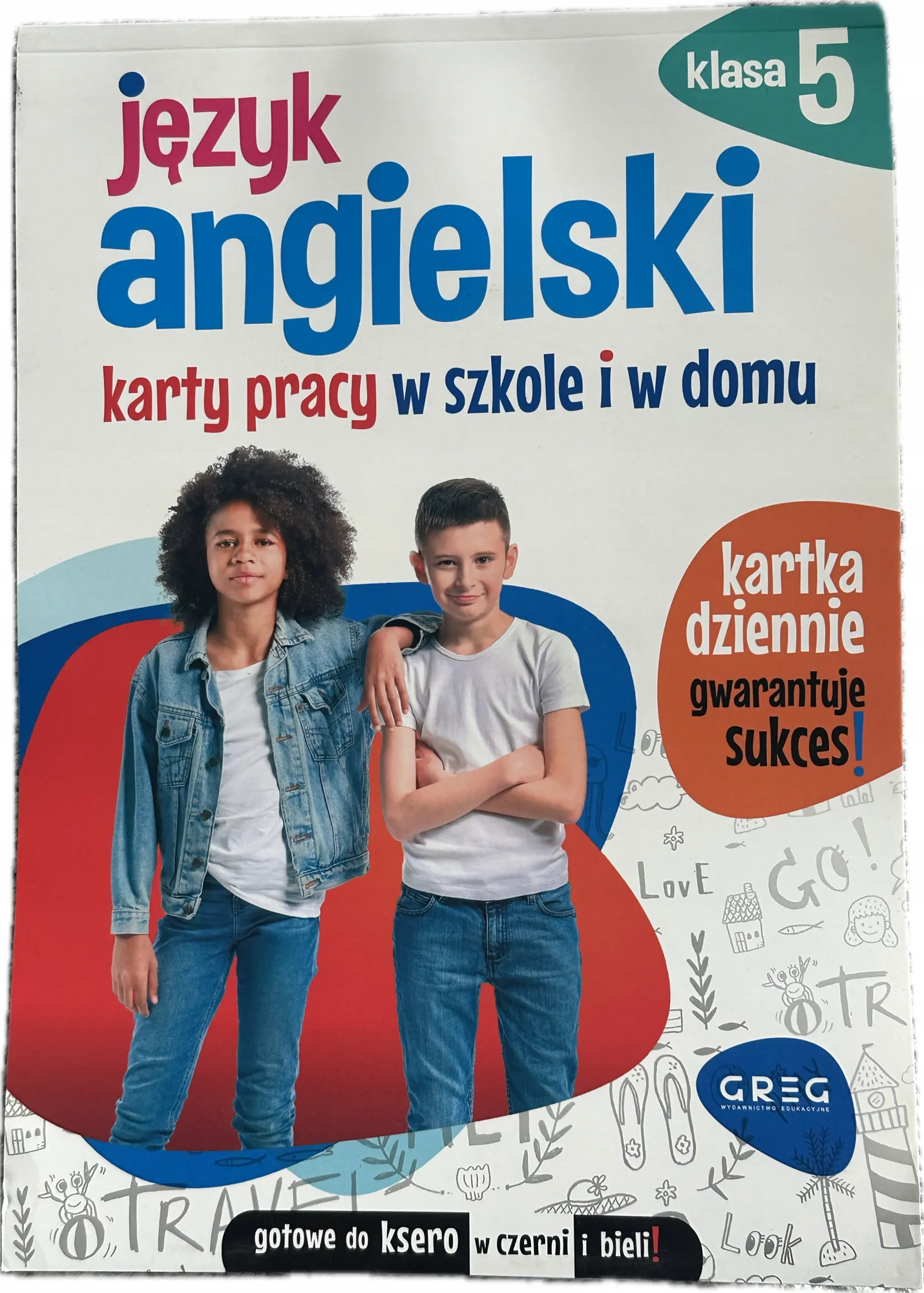 Okładka: Język angielski ćwiczenia karty pracy na sprawdziany klasa 5