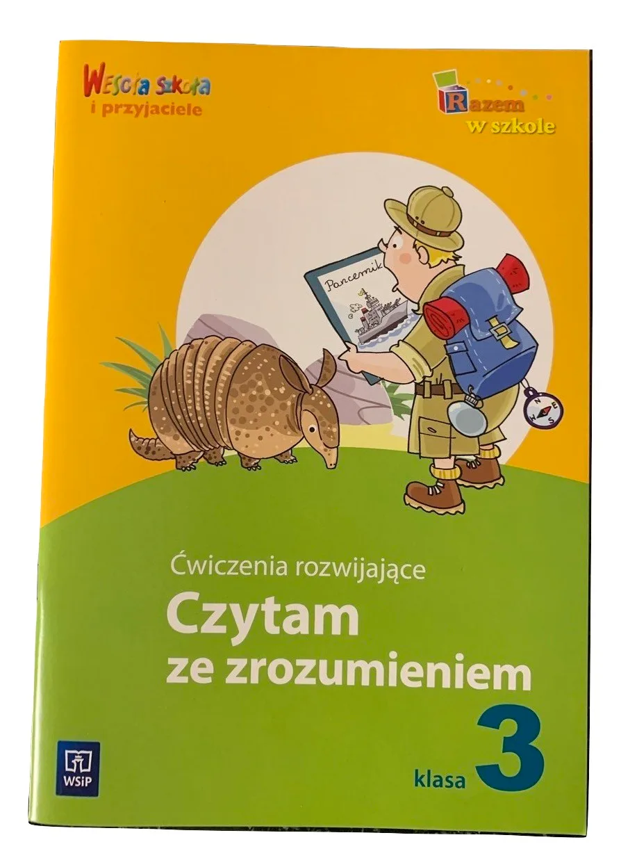 Okładka: Sprawdziany testy karty pracy na CZYTANIE ze zrozumieniem klasa 3 WSIP odp