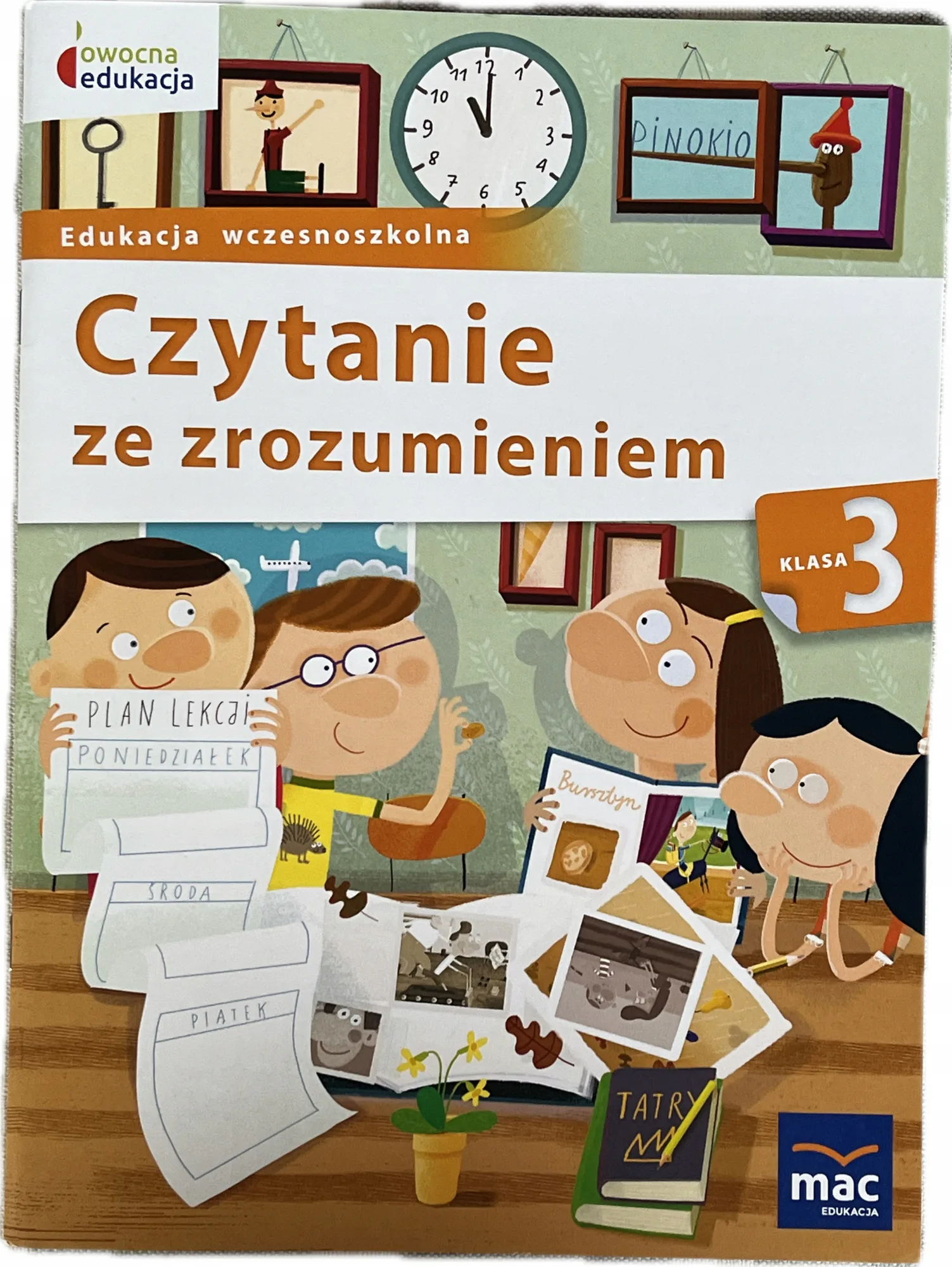 Okładka: Sprawdziany testy karty pracy na CZYTANIE ze zrozumieniem klasa 3 MAC