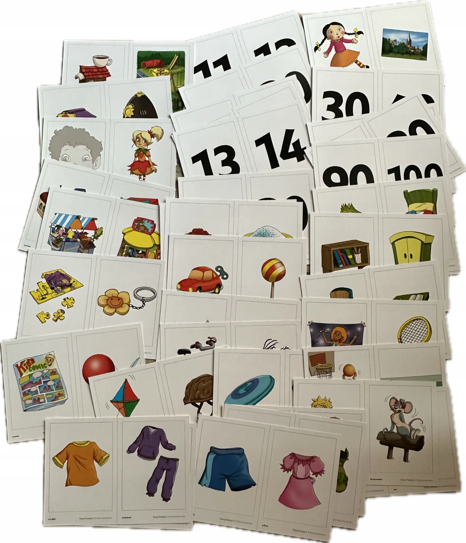Okładka: JĘZYK ANGIELSKI KARTY OBRAZKOWE flashcards klasa 2 Explore treetops