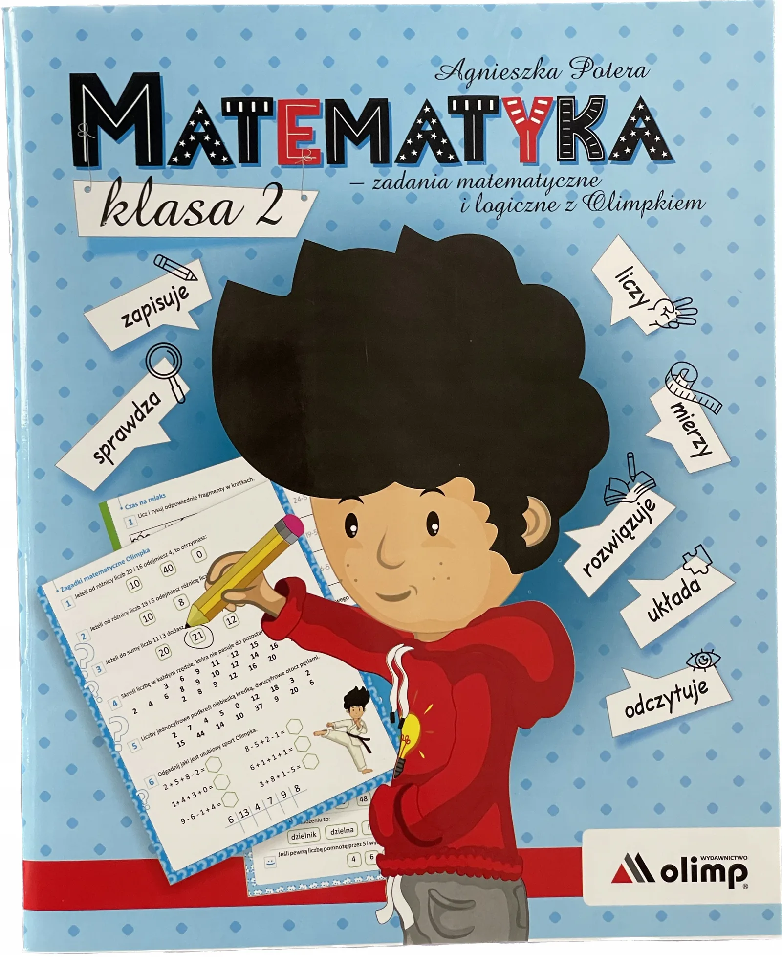 Okładka: Matematyka klasa 2 karty pracy ZBIÓR ZADAŃ Olimp