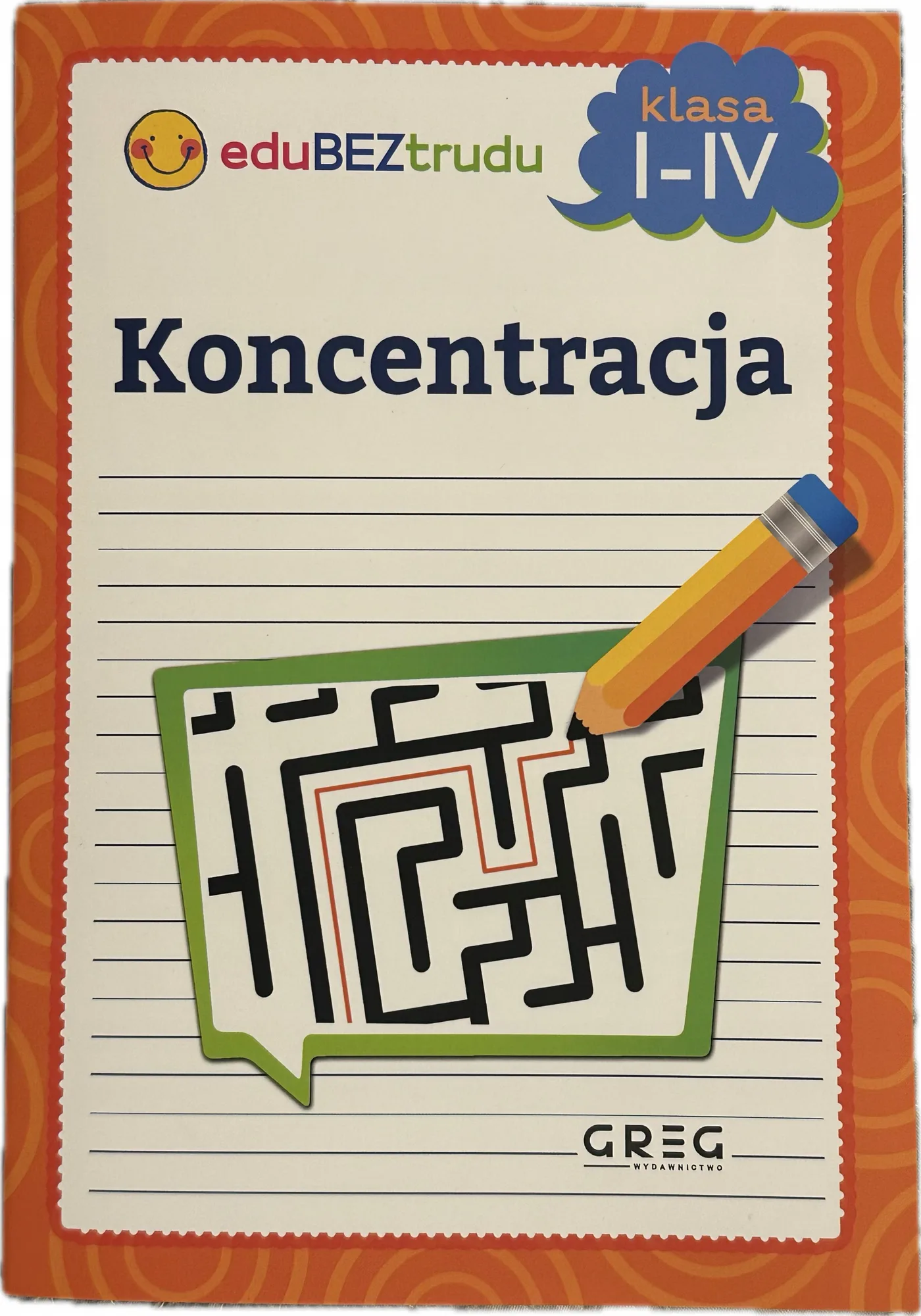 Okładka: ćwiczenia percepcja wzrokowa spostrzegawczość koncentracja 6 7 8 9 lat
