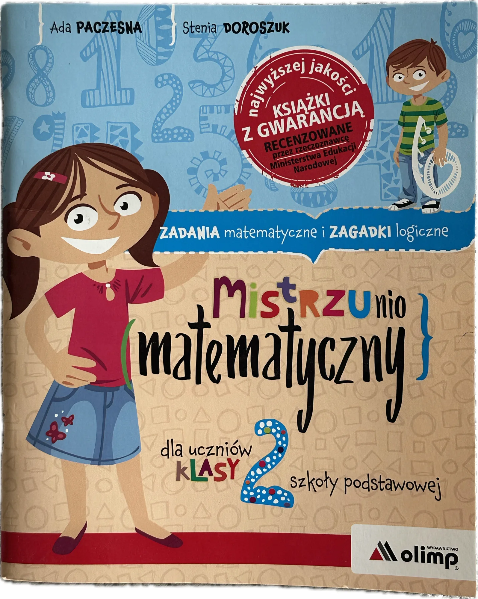 Okładka: MATEMATYKA klasa 2 mistrzunio matematyki zadania z treścią ćwiczenia 8 lat